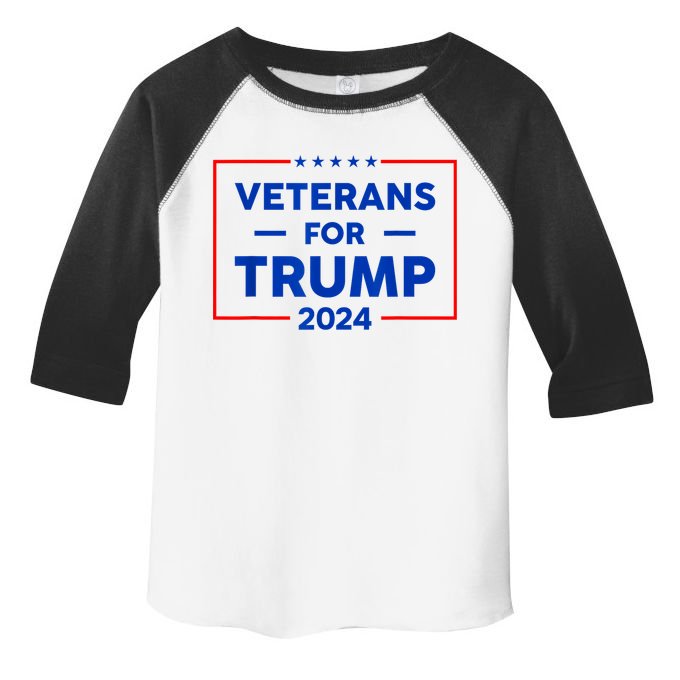 Veterans For Trump 2024 Toddler Fine Jersey T-Shirt