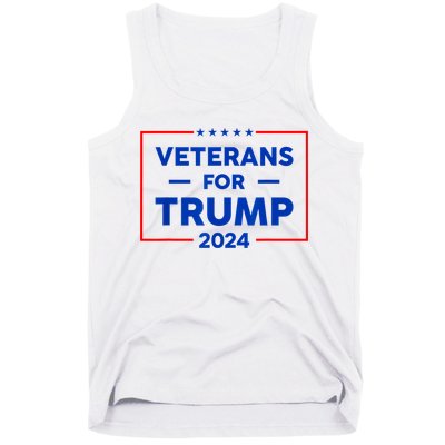 Veterans For Trump 2024 Tank Top