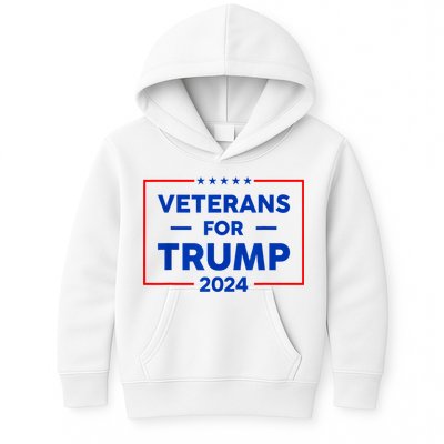 Veterans For Trump 2024 Kids Hoodie