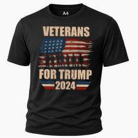 Veterans For Trump 2024 Pro American Troops Cooling Performance Crew T-Shirt