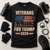 Veterans For Trump 2024 Pro American Troops Cooling Performance Crew T-Shirt
