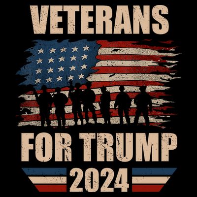 Veterans For Trump 2024 Pro American Troops T-Shirt
