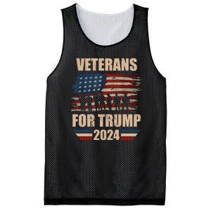 Veterans For Trump 2024 Pro American Troops Mesh Reversible Basketball Jersey Tank