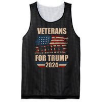 Veterans For Trump 2024 Pro American Troops Mesh Reversible Basketball Jersey Tank