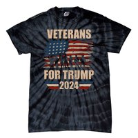 Veterans For Trump 2024 Pro American Troops Tie-Dye T-Shirt