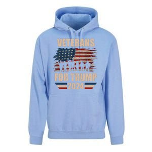 Veterans For Trump 2024 Pro American Troops Unisex Surf Hoodie