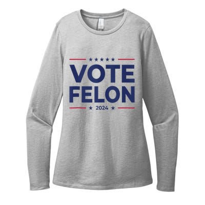 Vote Felon Trump 2024 45 And 47 Funny Vote For The Felon Tank Top Womens CVC Long Sleeve Shirt