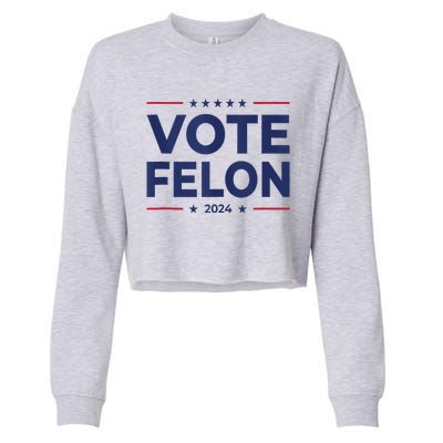 Vote Felon Trump 2024 45 And 47 Funny Vote For The Felon Tank Top Cropped Pullover Crew