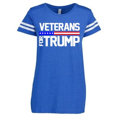 Veterans For Trump Political Veterans Day Gift Enza Ladies Jersey Football T-Shirt