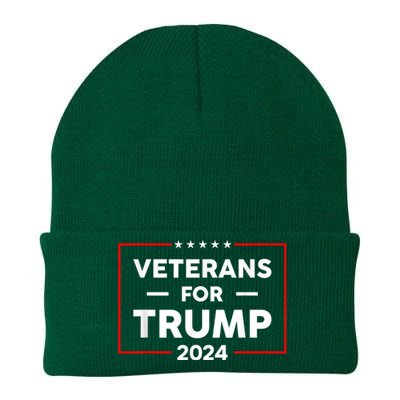 Veterans For Trump 2024 Knit Cap Winter Beanie