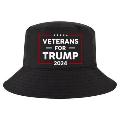 Veterans For Trump 2024 Cool Comfort Performance Bucket Hat