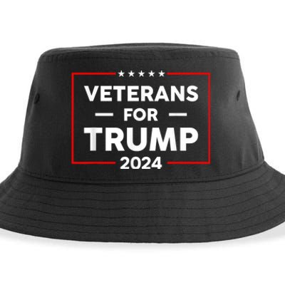 Veterans For Trump 2024 Sustainable Bucket Hat