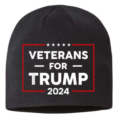 Veterans For Trump 2024 Sustainable Beanie