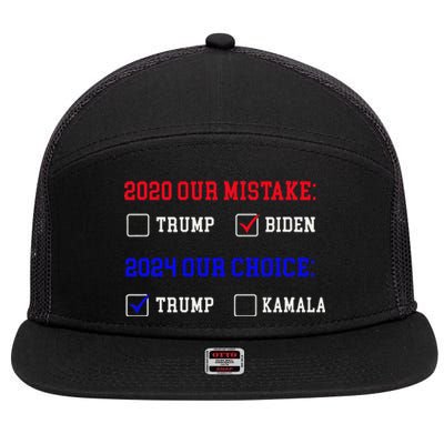 Vote For Trump! God Chose Trump To Restore Our Country! 7 Panel Mesh Trucker Snapback Hat