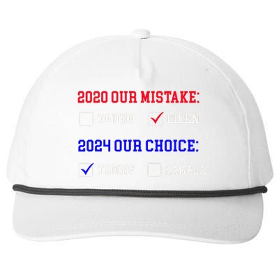 Vote For Trump! God Chose Trump To Restore Our Country! Snapback Five-Panel Rope Hat