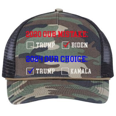 Vote For Trump! God Chose Trump To Restore Our Country! Retro Rope Trucker Hat Cap