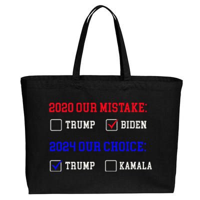 Vote For Trump! God Chose Trump To Restore Our Country! Cotton Canvas Jumbo Tote