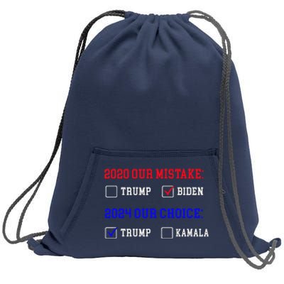 Vote For Trump! God Chose Trump To Restore Our Country! Sweatshirt Cinch Pack Bag