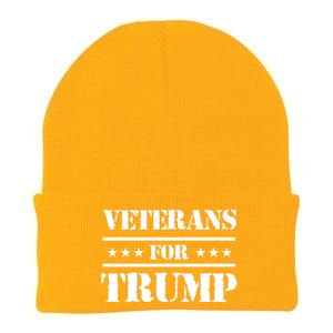 Veterans For Trump 2024 Knit Cap Winter Beanie