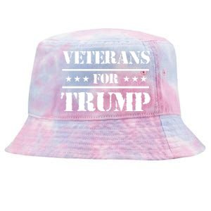 Veterans For Trump 2024 Tie-Dyed Bucket Hat