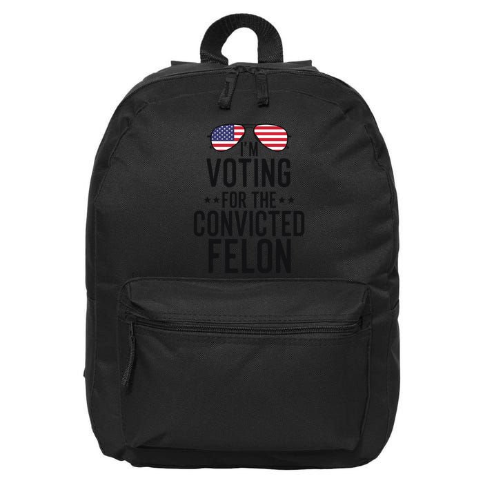 Voting For The Convicted Felon Statement 16 in Basic Backpack