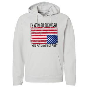 Voting For The Outlaw America First Performance Fleece Hoodie