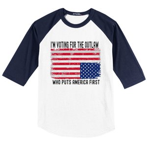 Voting For The Outlaw America First Baseball Sleeve Shirt