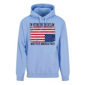 Voting For The Outlaw America First Unisex Surf Hoodie