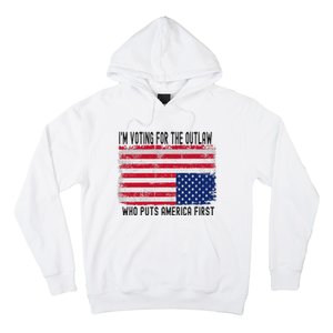 Voting For The Outlaw America First Hoodie