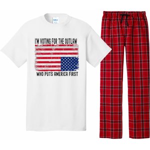 Voting For The Outlaw America First Pajama Set