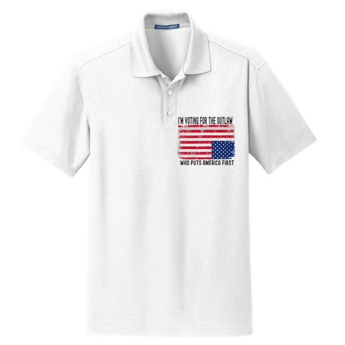 Voting For The Outlaw America First Dry Zone Grid Polo