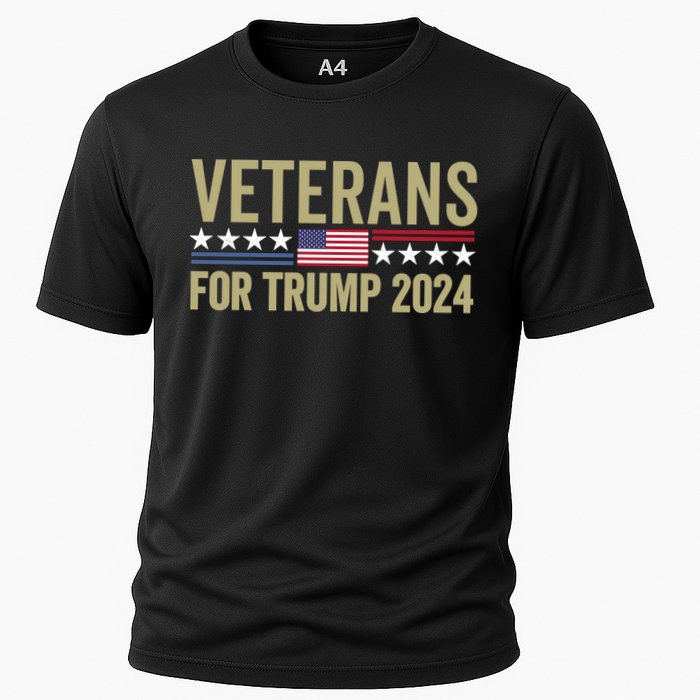 Veterans For Trump 2024 Election 2024 Cooling Performance Crew T-Shirt