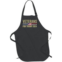 Veterans For Trump 2024 Election 2024 Full-Length Apron With Pockets