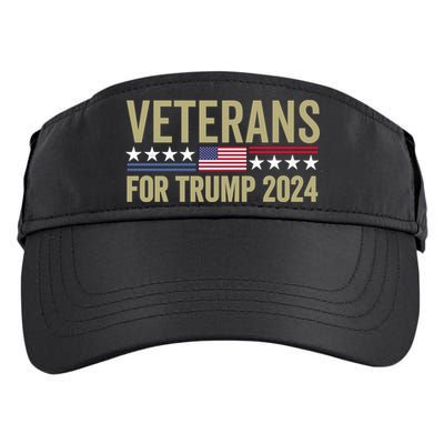 Veterans For Trump 2024 Election 2024 Adult Drive Performance Visor