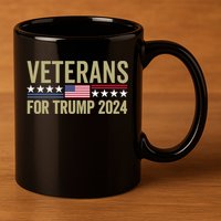 Veterans For Trump 2024 Election 2024 11oz C Handle Ceramic Mug