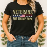 Veterans For Trump 2024 Election 2024 Womens T-Shirt