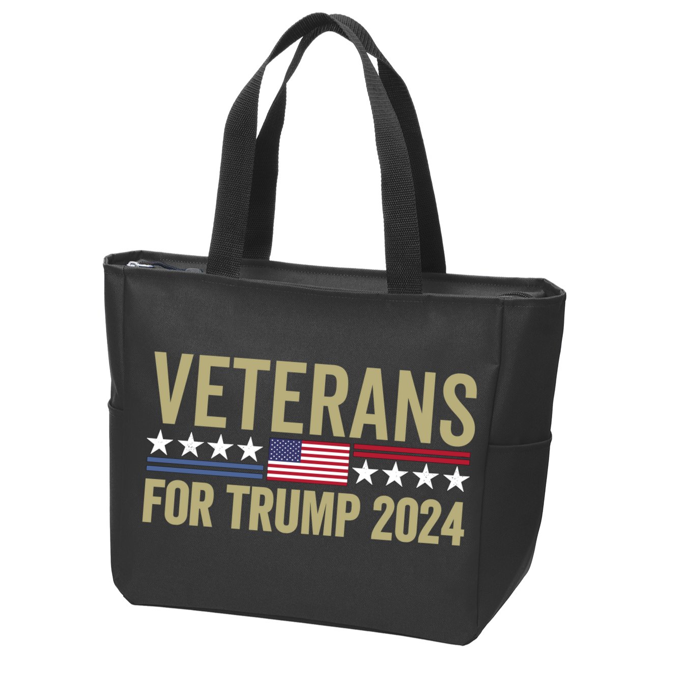 Veterans For Trump 2024 Election 2024 Zip Tote Bag