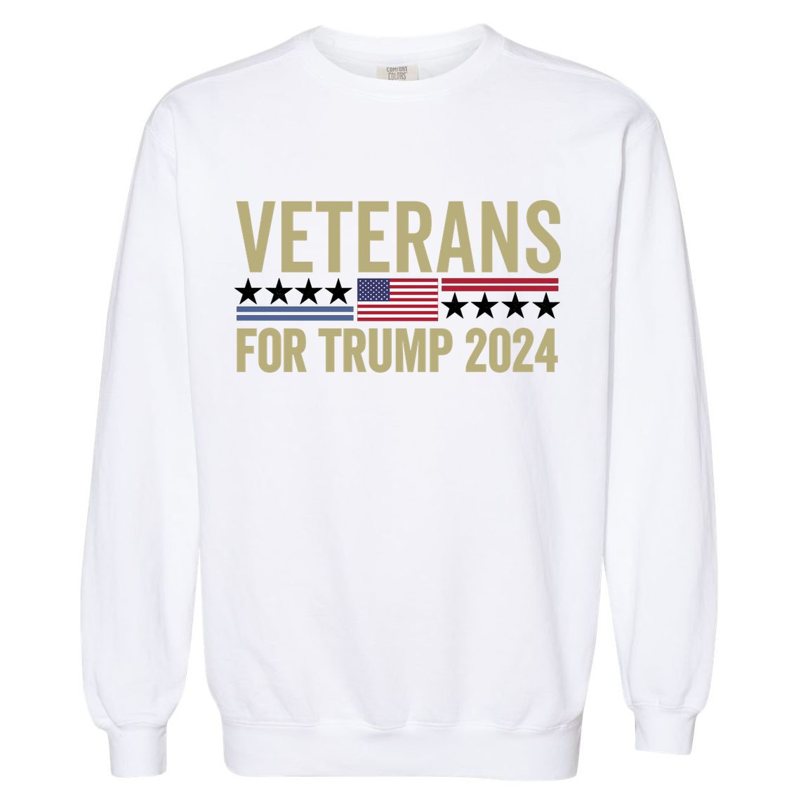 Veterans For Trump 2024 Election 2024 Garment-Dyed Sweatshirt