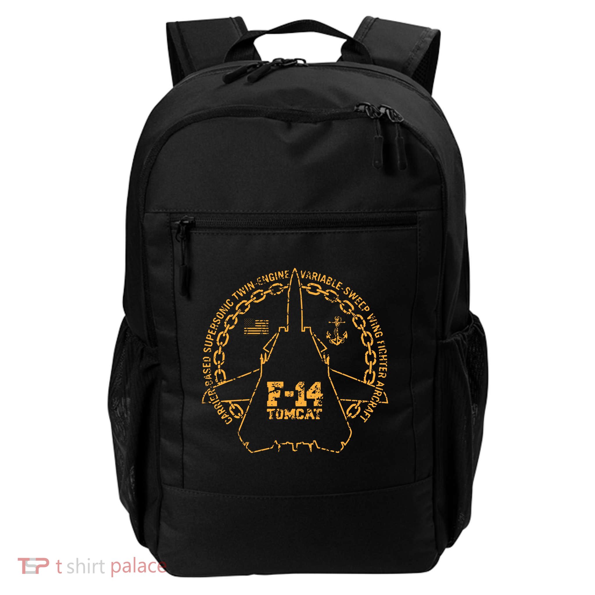 Vintage F14 Tomcat Naval Fighter Jet Military Aircraft Backpack