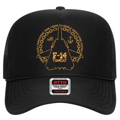 Vintage F14 Tomcat Naval Fighter Jet Military Aircraft Trucker Hat
