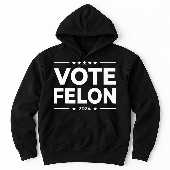 Vote Felon Trump 2024 45 And 47 Hoodie