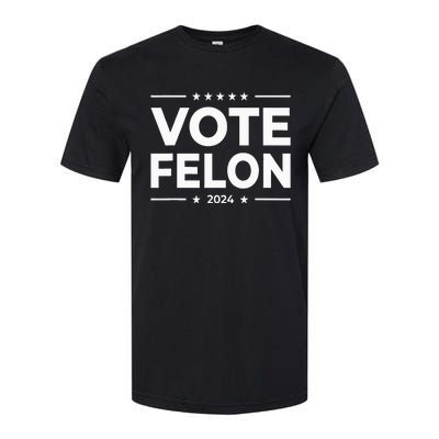 Vote Felon Trump 2024 45 And 47 Softstyle CVC T-Shirt