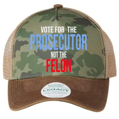 Vote For The Prosecutor Not The Felon Legacy Tie Dye Trucker Hat