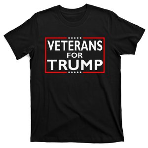 Veterans For Trump President Election 2024 T-Shirt