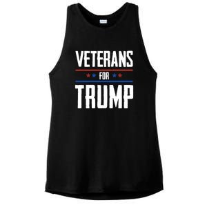 Veterans For Trump 2024 Ladies PosiCharge Tri-Blend Wicking Tank