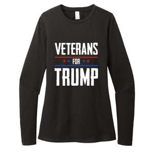 Veterans For Trump 2024 Womens CVC Long Sleeve Shirt