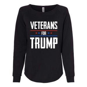 Veterans For Trump 2024 Womens California Wash Sweatshirt