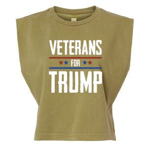 Veterans For Trump 2024 Garment-Dyed Women's Muscle Tee