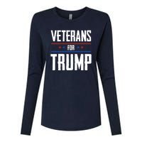 Veterans For Trump 2024 Womens Cotton Relaxed Long Sleeve T-Shirt