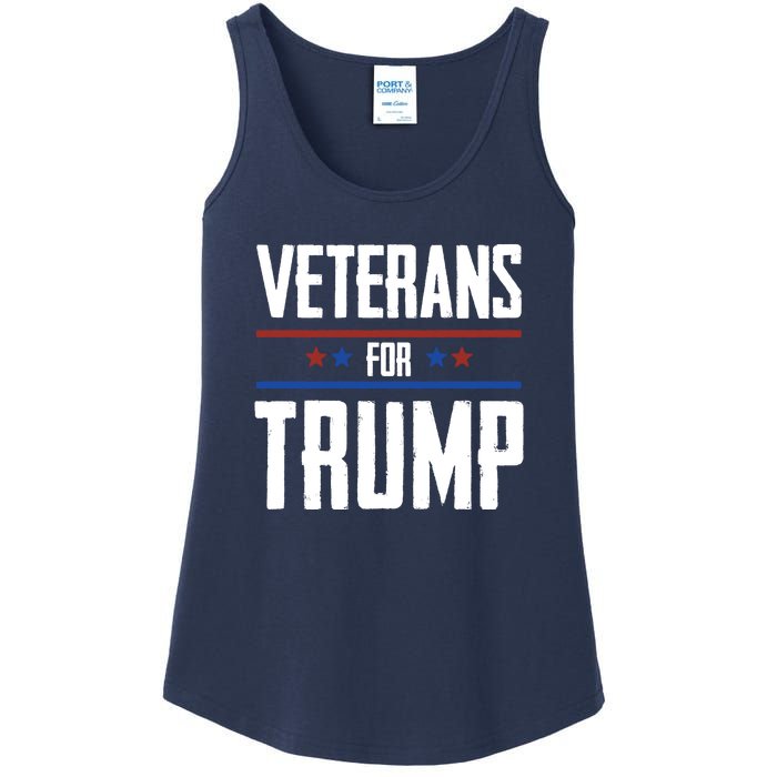 Veterans For Trump 2024 Ladies Essential Tank